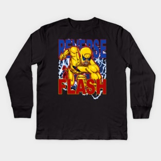 The Flash 'Reverse Flash' Desing Kids Long Sleeve T-Shirt